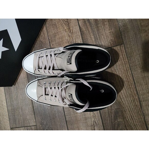Converse CTAS High Street Mid Top Mens 9 Sneakers Papyrus/Black A14294C NEW - Picture 4 of 7